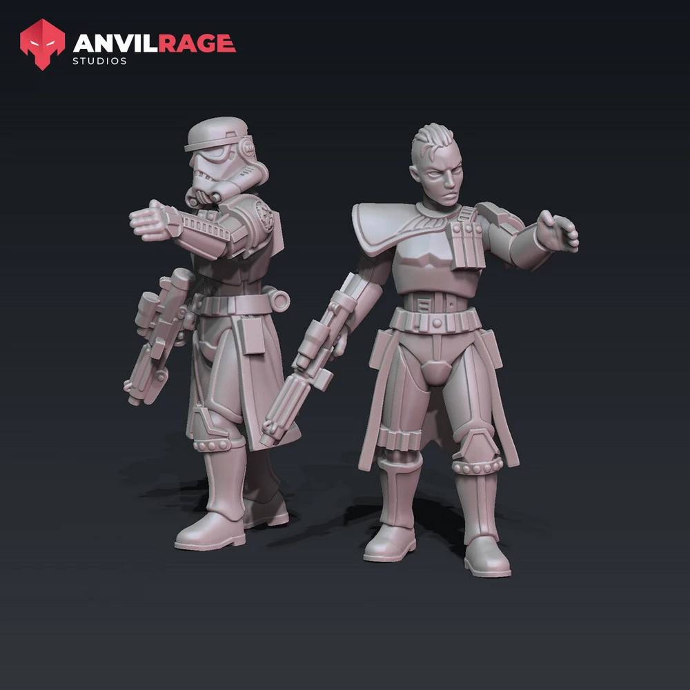 Stormtrooper Captain Female — Star Wars 3D printable STL model