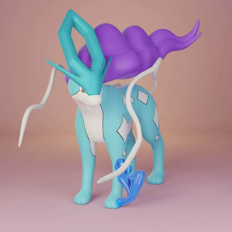 Suicune – Pokémon 3D printable STL model