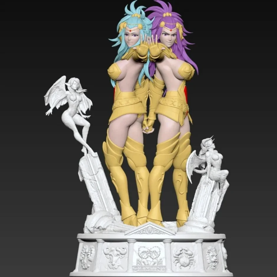 Sexy Geminis — Zodiac / Original Character 3D printable STL model