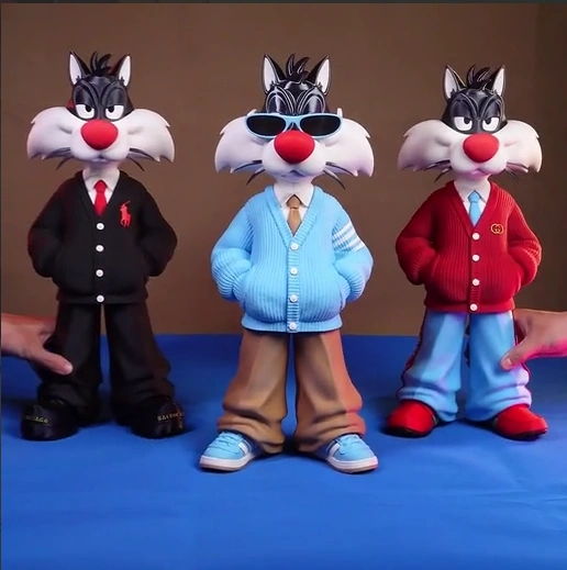 Sylvester Cat (Gucci Style) — Looney Tunes 3D printable STL model