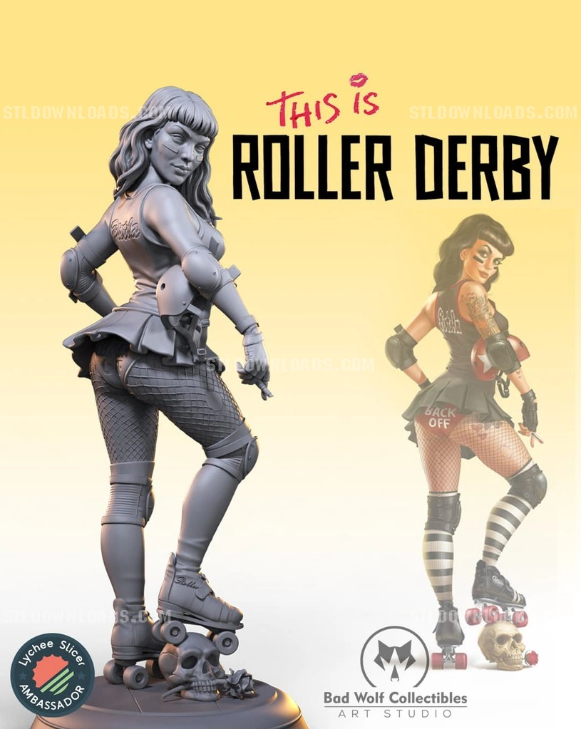 This is Roller Derby 3D printable STL model
