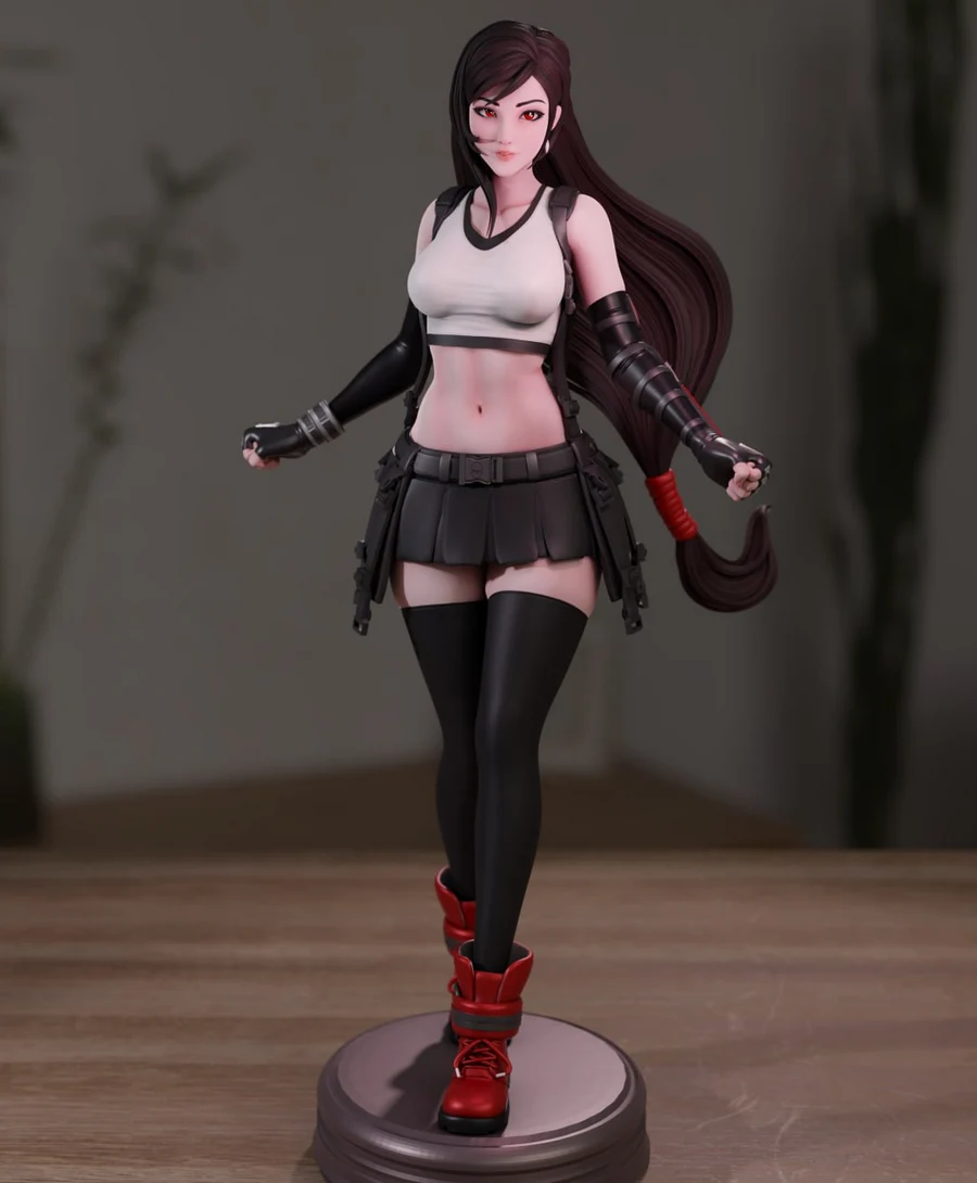 Tifa – Final Fantasy VII 3D printable STL model
