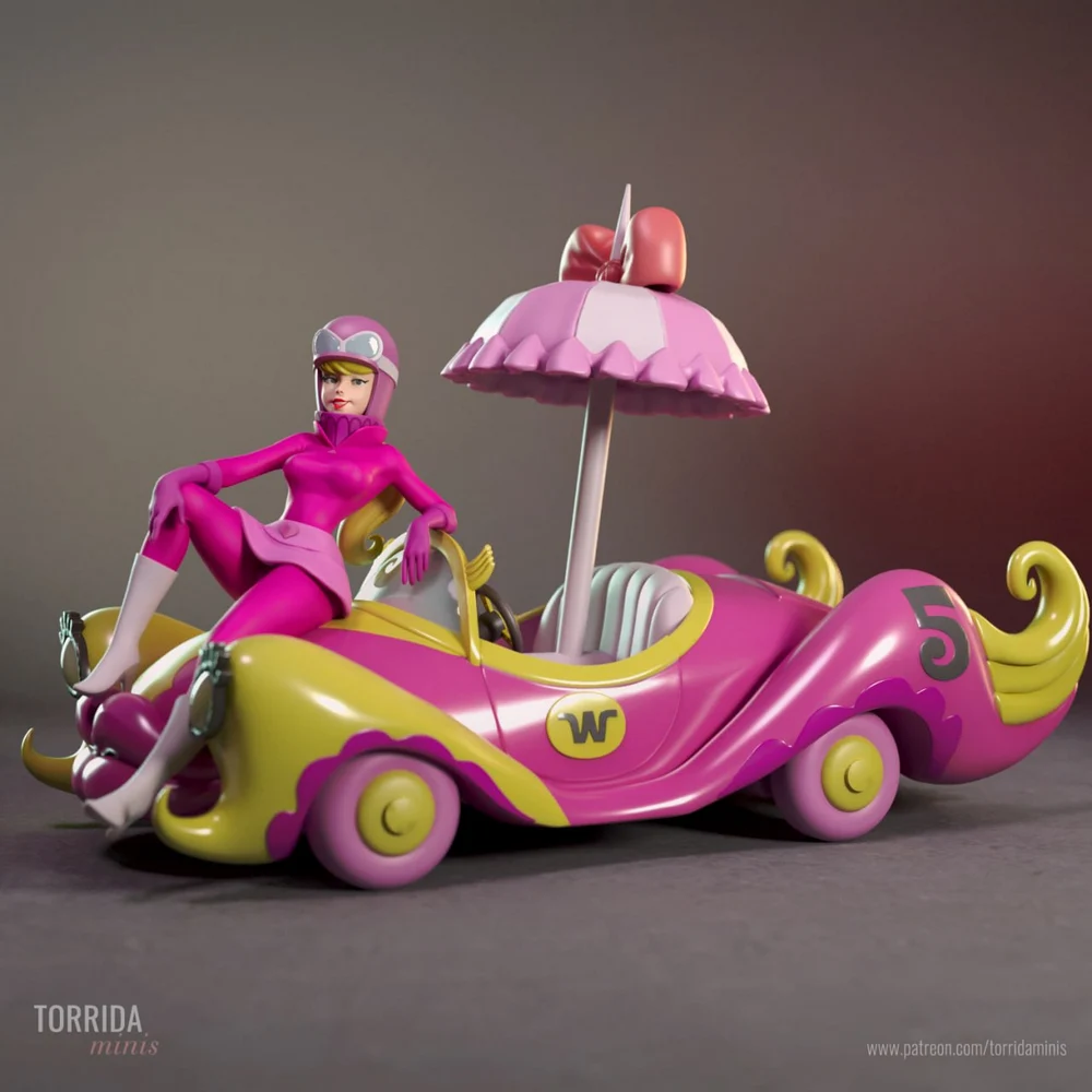 Penelope Pitstop — Wacky Races 3D printable STL model