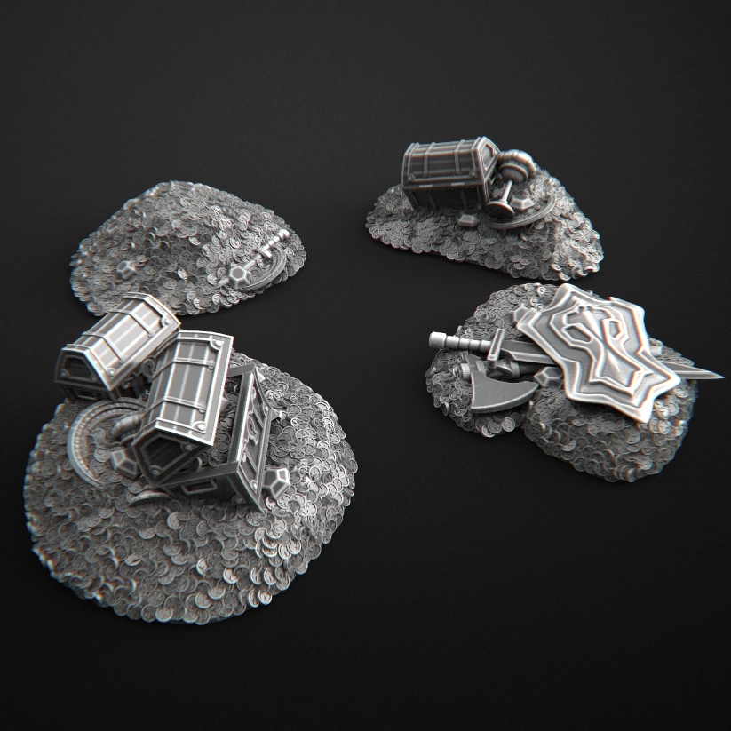 Treasures STL render Treasures 3D printable STL model