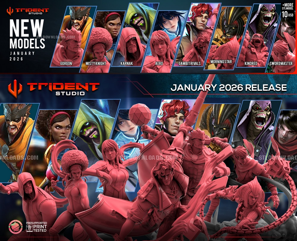 Trident Studio Pack (January 2026) 3D printable STL model