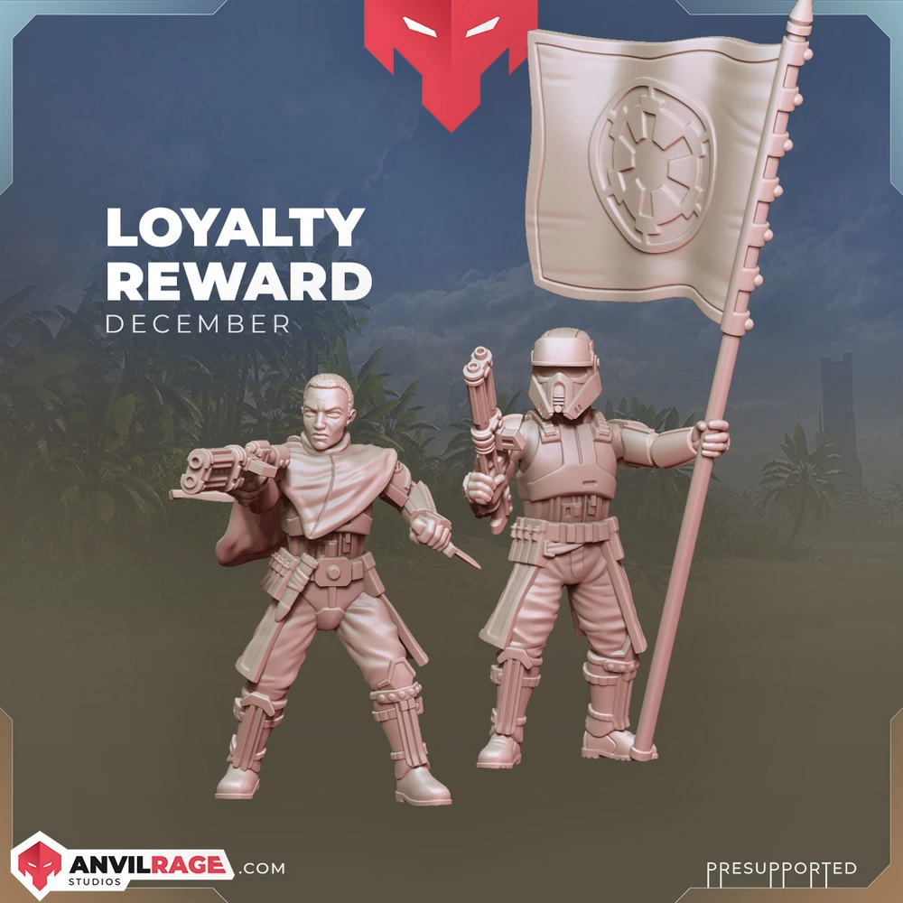 Tropical Trooper Banner Captain — Star Wars 3D printable STL model