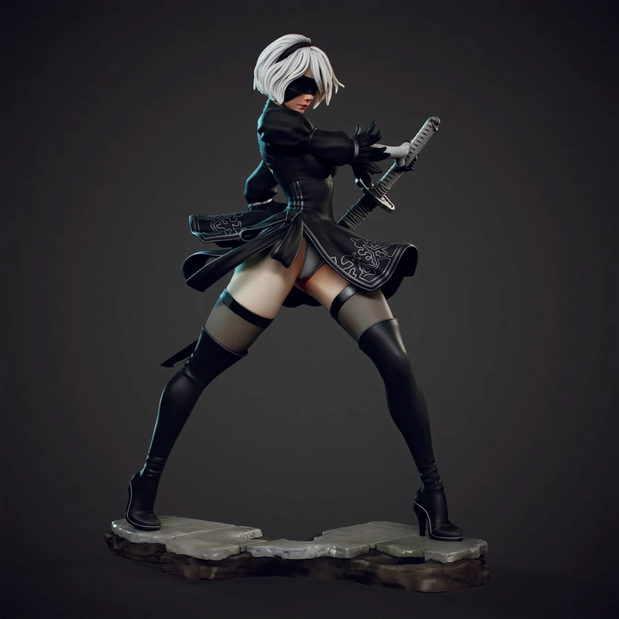 2B – NieR: Automata 3D printable STL model