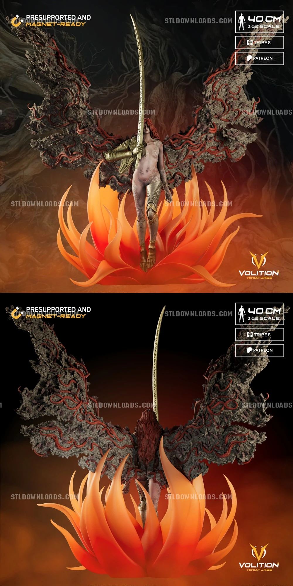 Malenia Goddess of Rot — Elden Ring 3D printable STL model