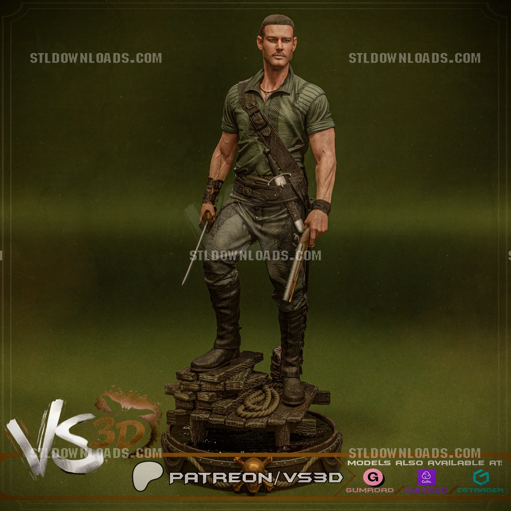 Billy Bones — Black Sails 3D printable STL model