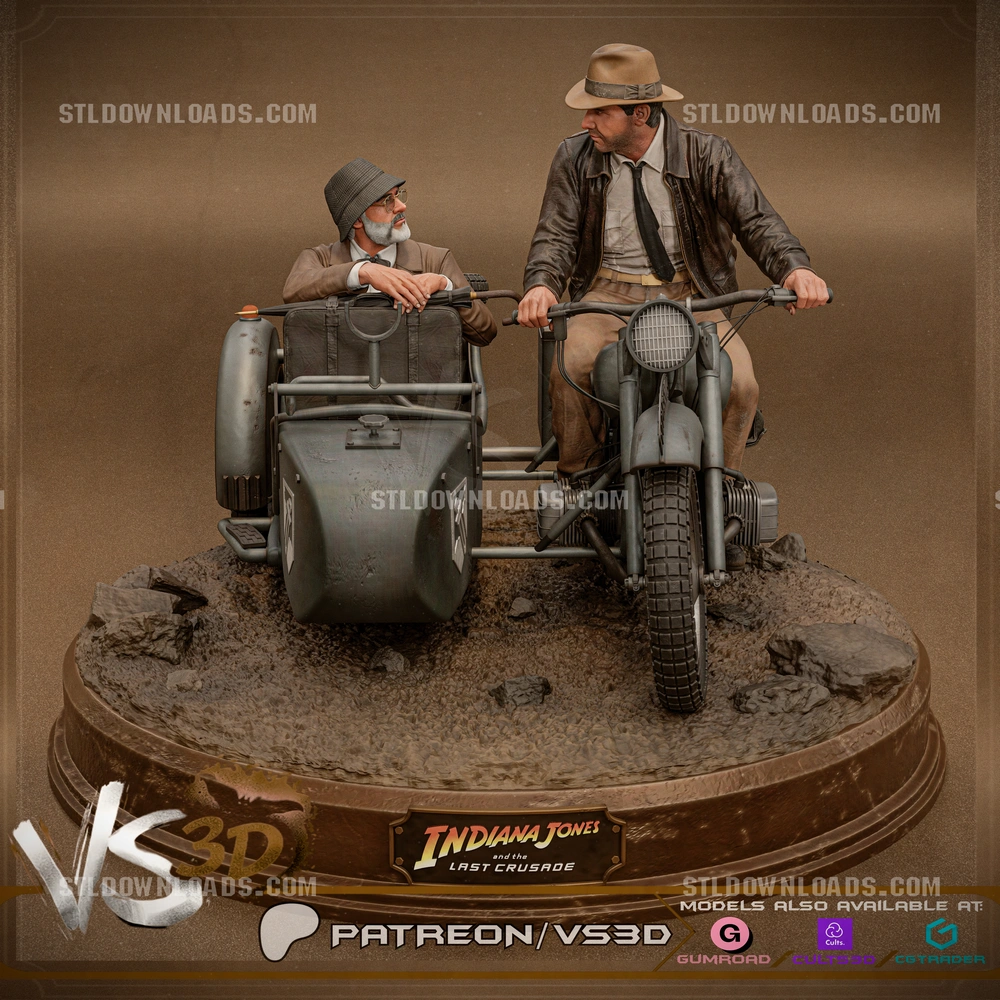 Indiana Jones Diorama — Indiana Jones 3D printable STL model