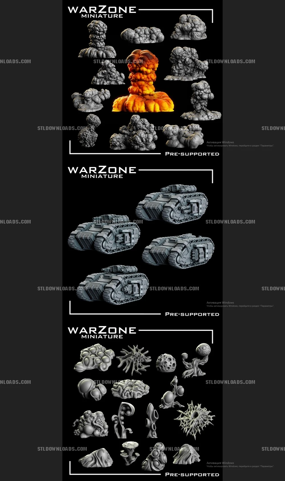 Warzone Miniature - December 2025 — Sci-Fi / Tabletop 3D printable STL model