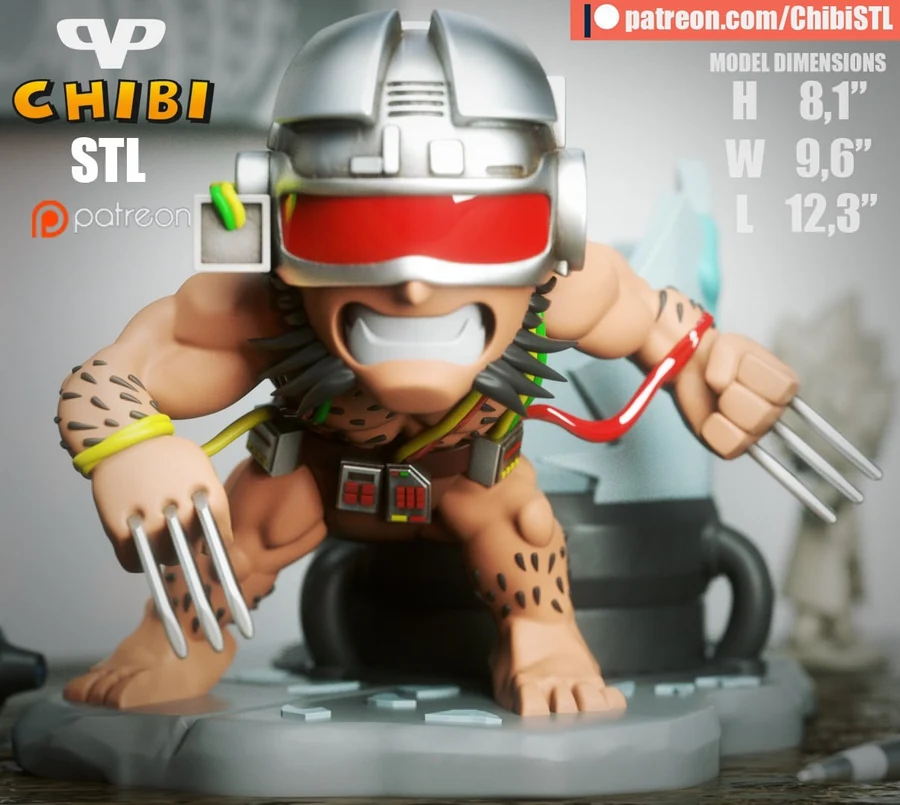 Weapon X Chibi – Marvel 3D printable STL model