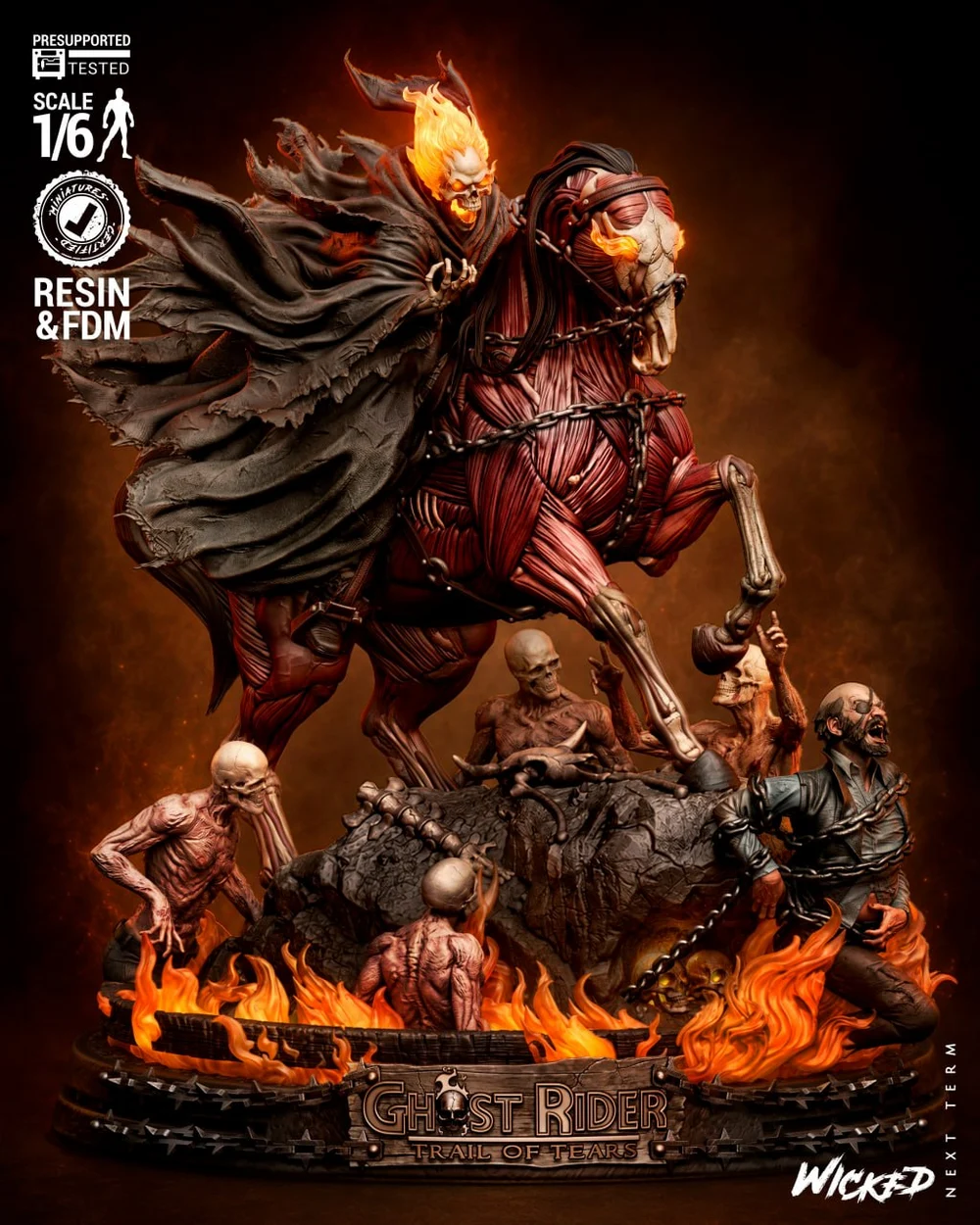 Ghost Rider (Caleb & Billy Diorama) — Marvel 3D printable STL model