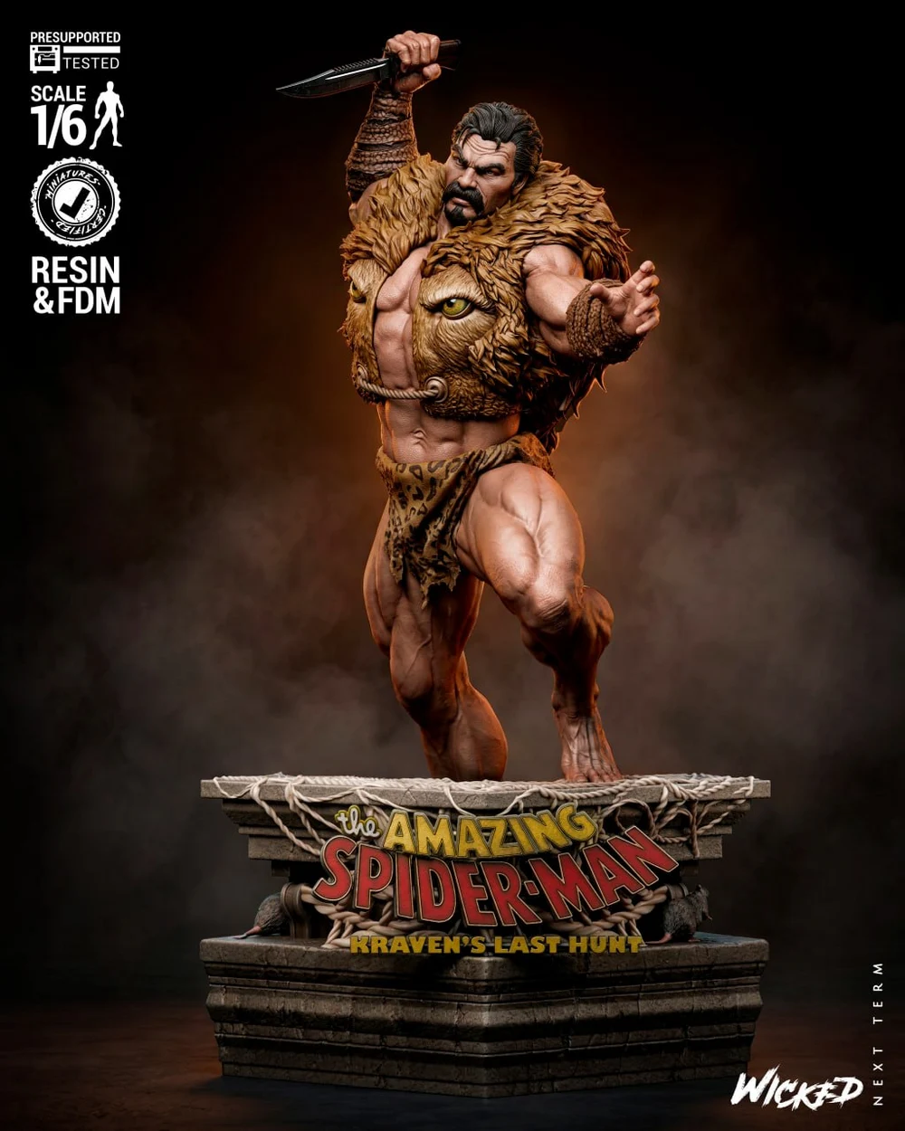 Kraven — Marvel / Spider-Man 3D printable STL model