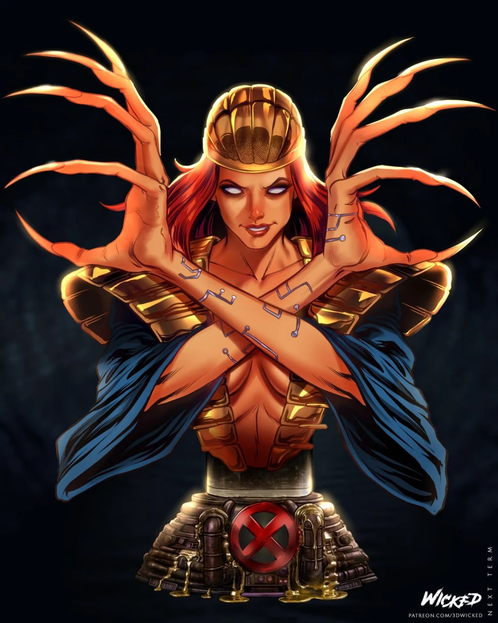 Lady Deathstrike Bust — Marvel / X-Men 3D printable STL model