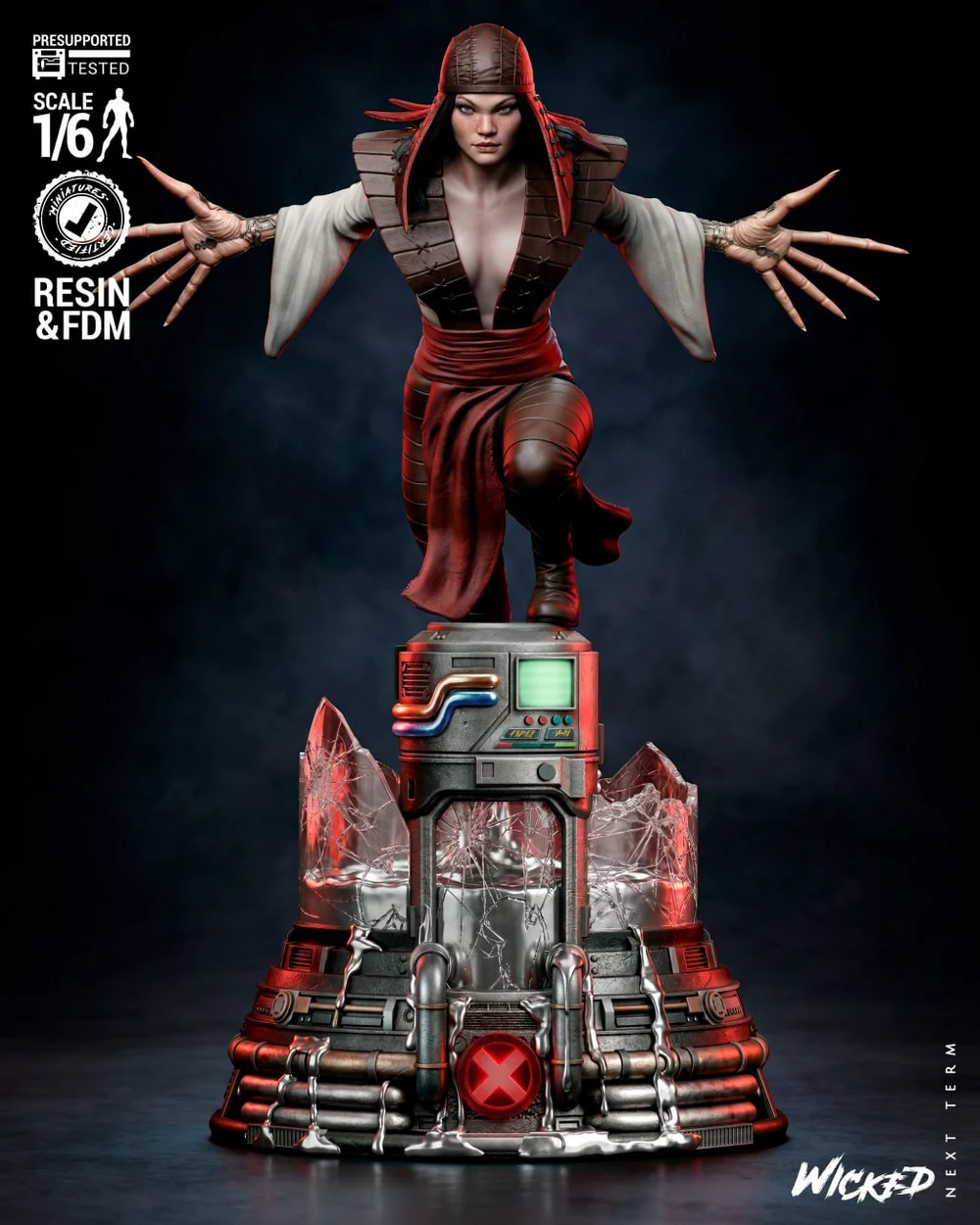 Lady Deathstrike Sculpture — Marvel / X-Men 3D printable STL model