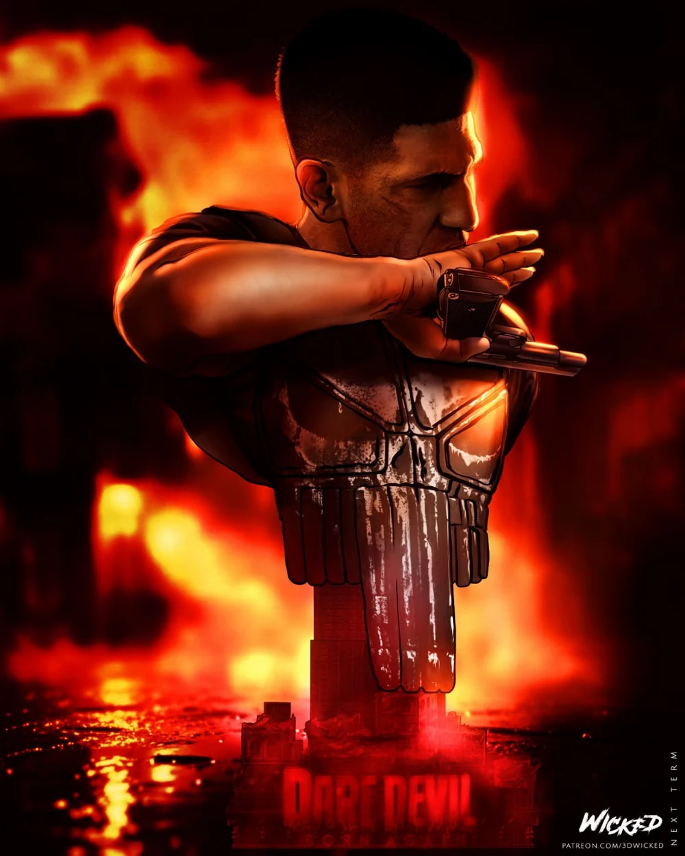 The Punisher Bust — Marvel 3D printable STL model