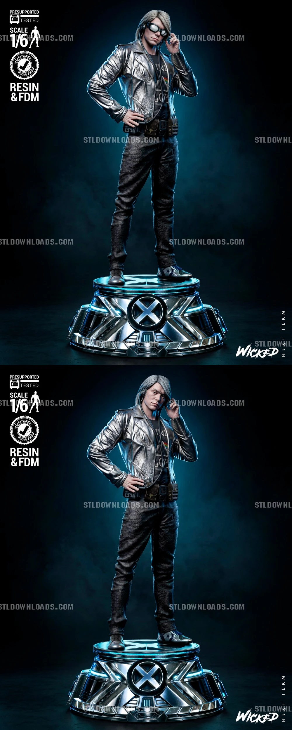Quicksilver Sculpture — Marvel 3D printable STL model