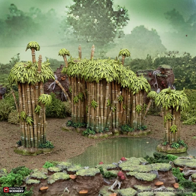 Wilderness Scatter — Dungeons & Dragons / Tabletop Terrain 3D printable STL model