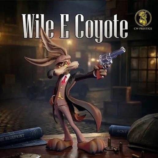 Wile E. Coyote (Peaky Blinders Style) — Looney Tunes / Peaky Blinders STL render Wile E. Coyote (Peaky Blinders Style) — Looney Tunes / Peaky Blinders 3D printable STL model