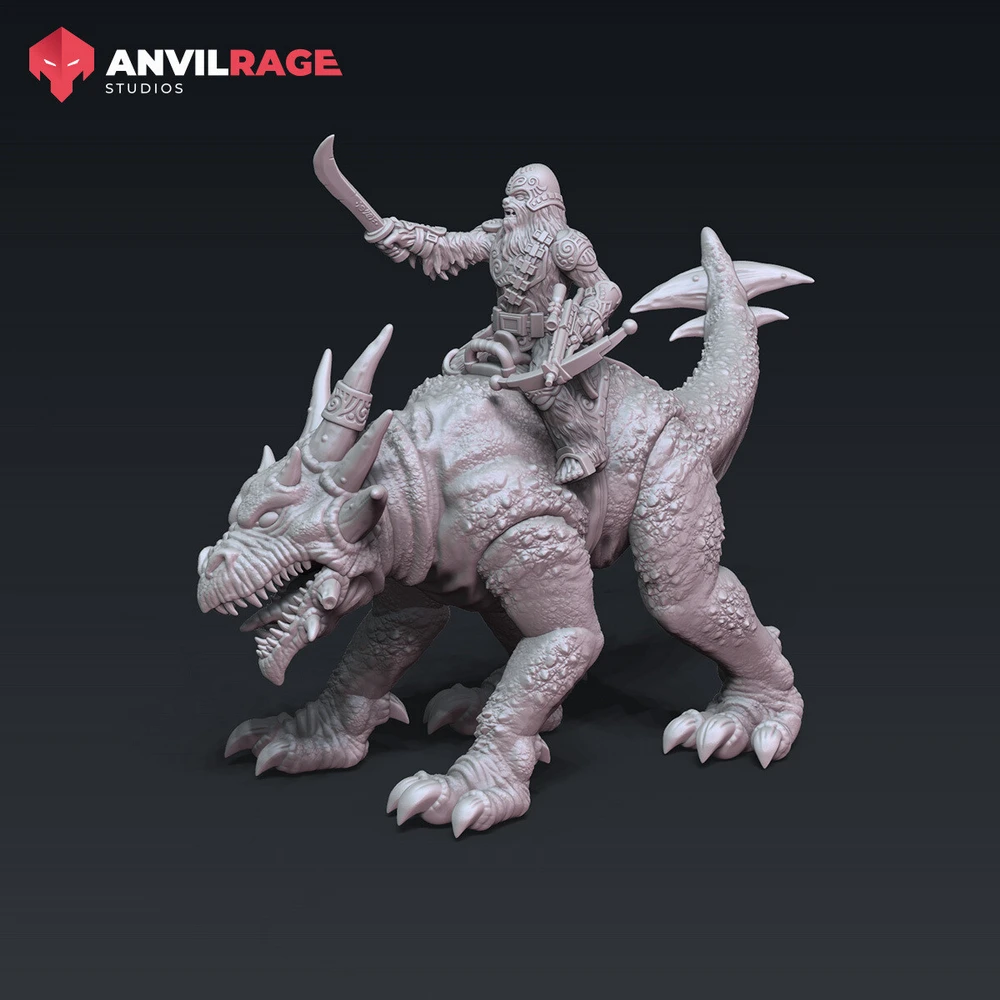 Wookiee Tauntaun — Star Wars STL render Wookiee Tauntaun — Star Wars 3D printable STL model