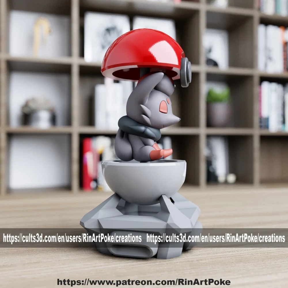 Zorua — Pokémon 3D printable STL model
