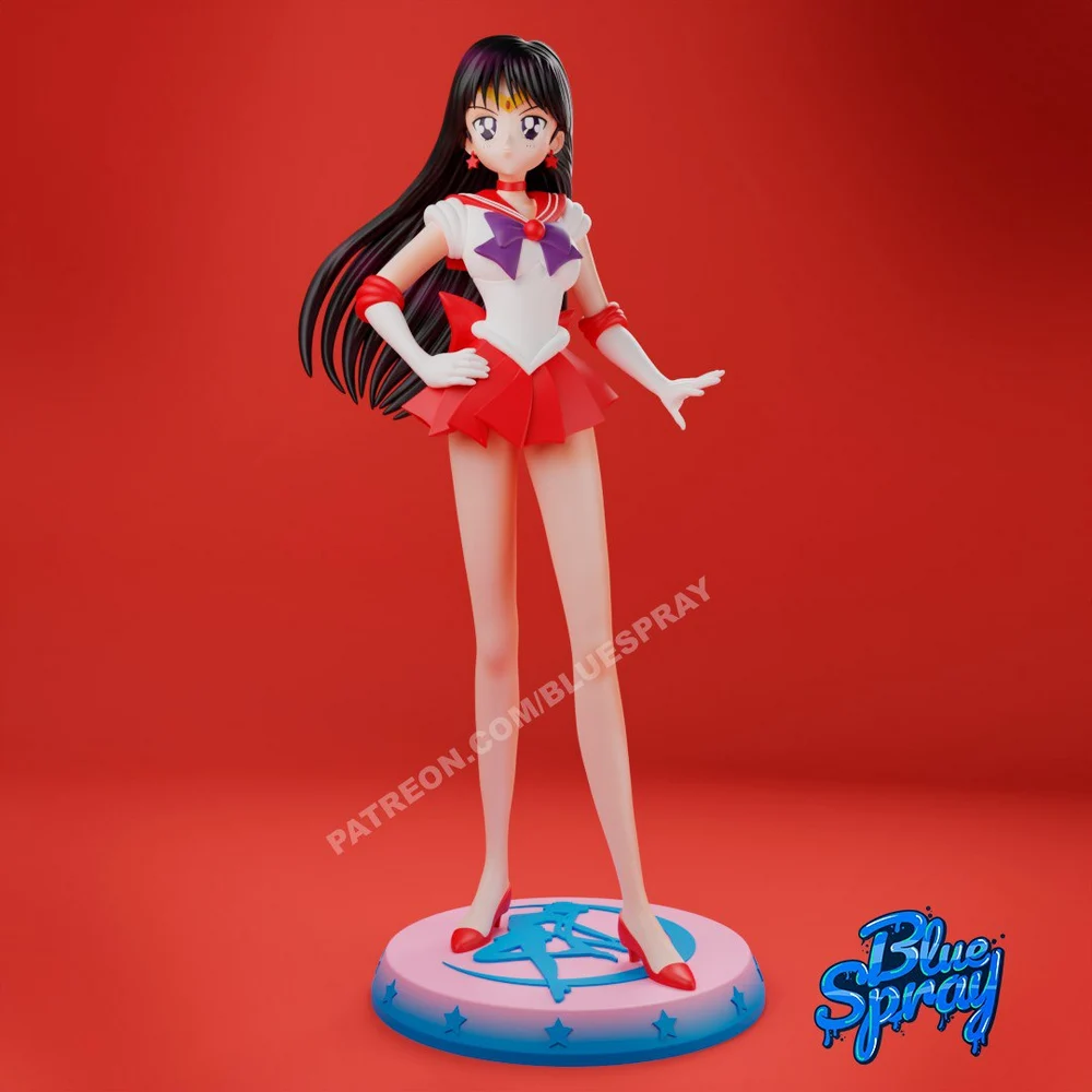 Sailor Mars — Sailor Moon 3D printable STL model