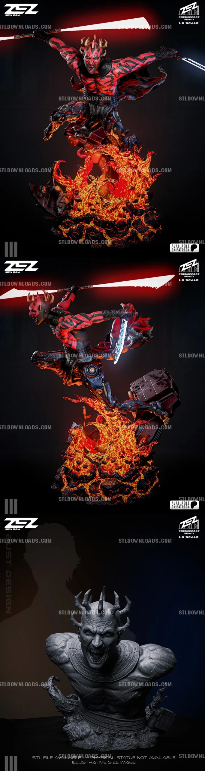 Darth Maul — Star Wars 3D printable STL model