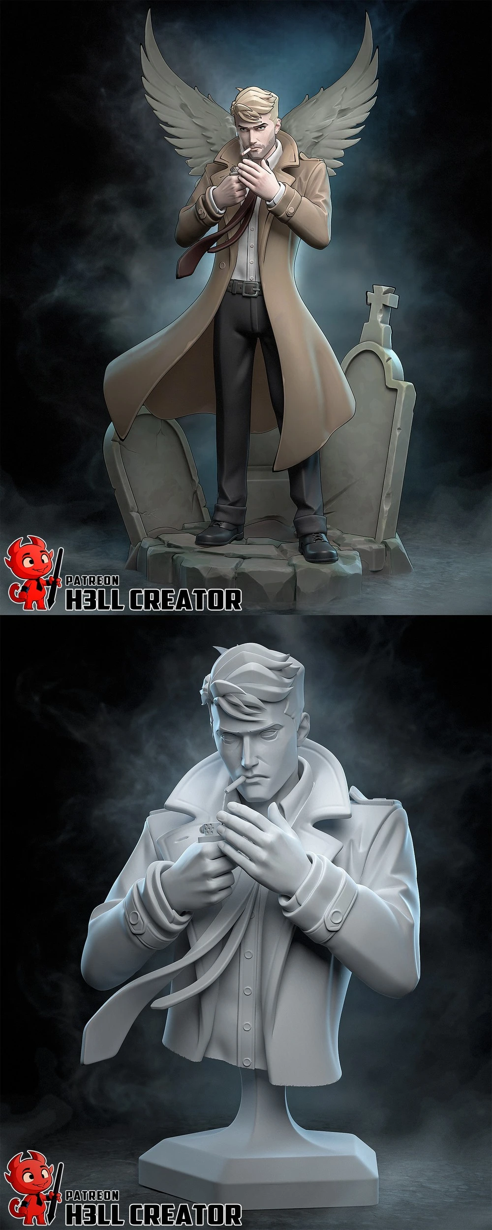 John Constantine — DC Comics / Vertigo 3D printable STL model