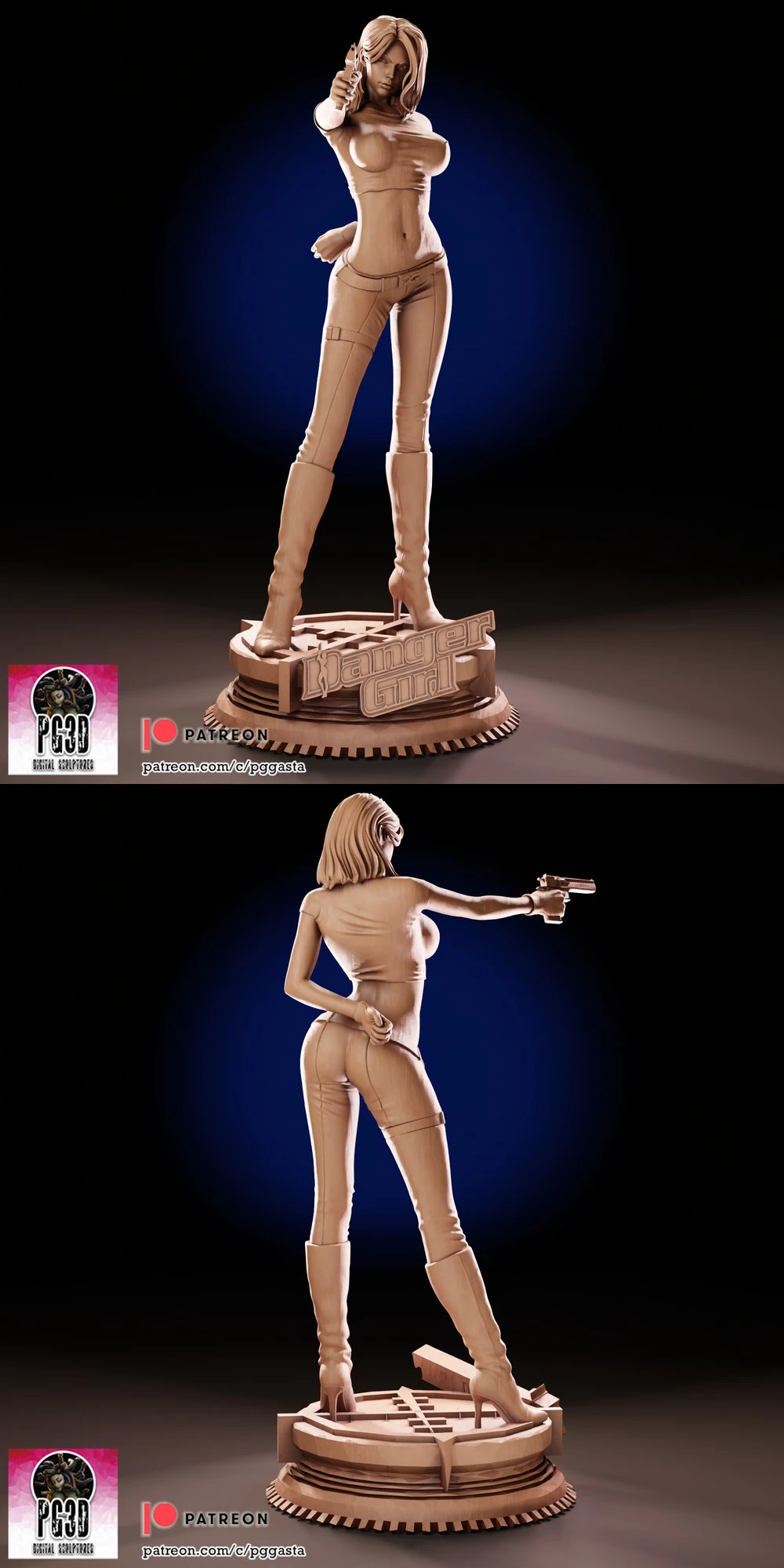 Abbey Chase — Danger Girl 3D printable STL model