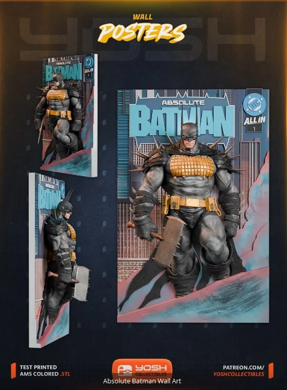 Absolute Batman Poster — DC Comics / Batman 3D printable STL model