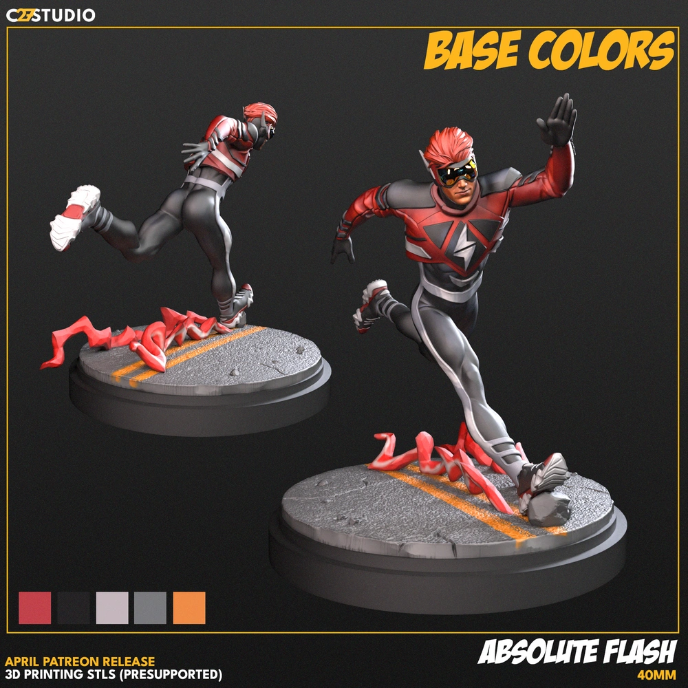 Absolute Flash — DC Comics / The Flash 3D printable STL model