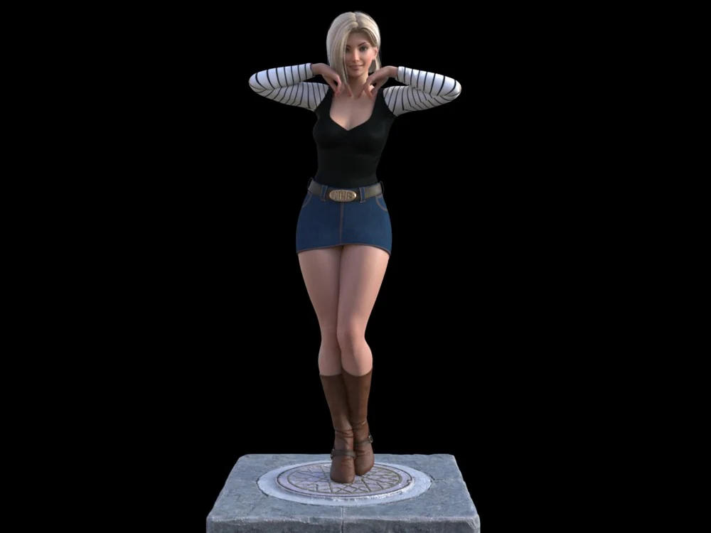 Android 18 — Dragon Ball 3D printable STL model