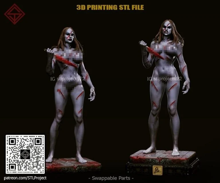 Angry Princess 3D printable STL model