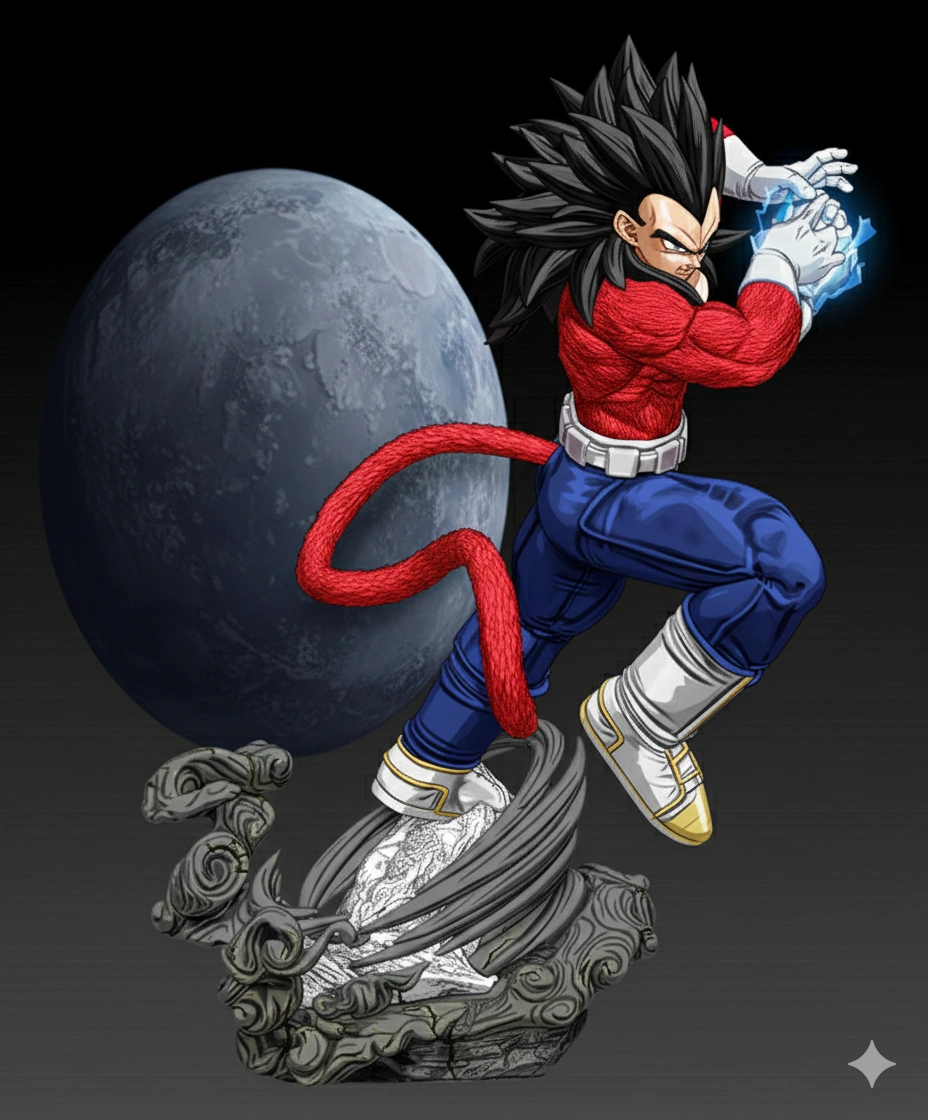 Vegeta SSJ4 — Dragon Ball GT 3D printable STL model