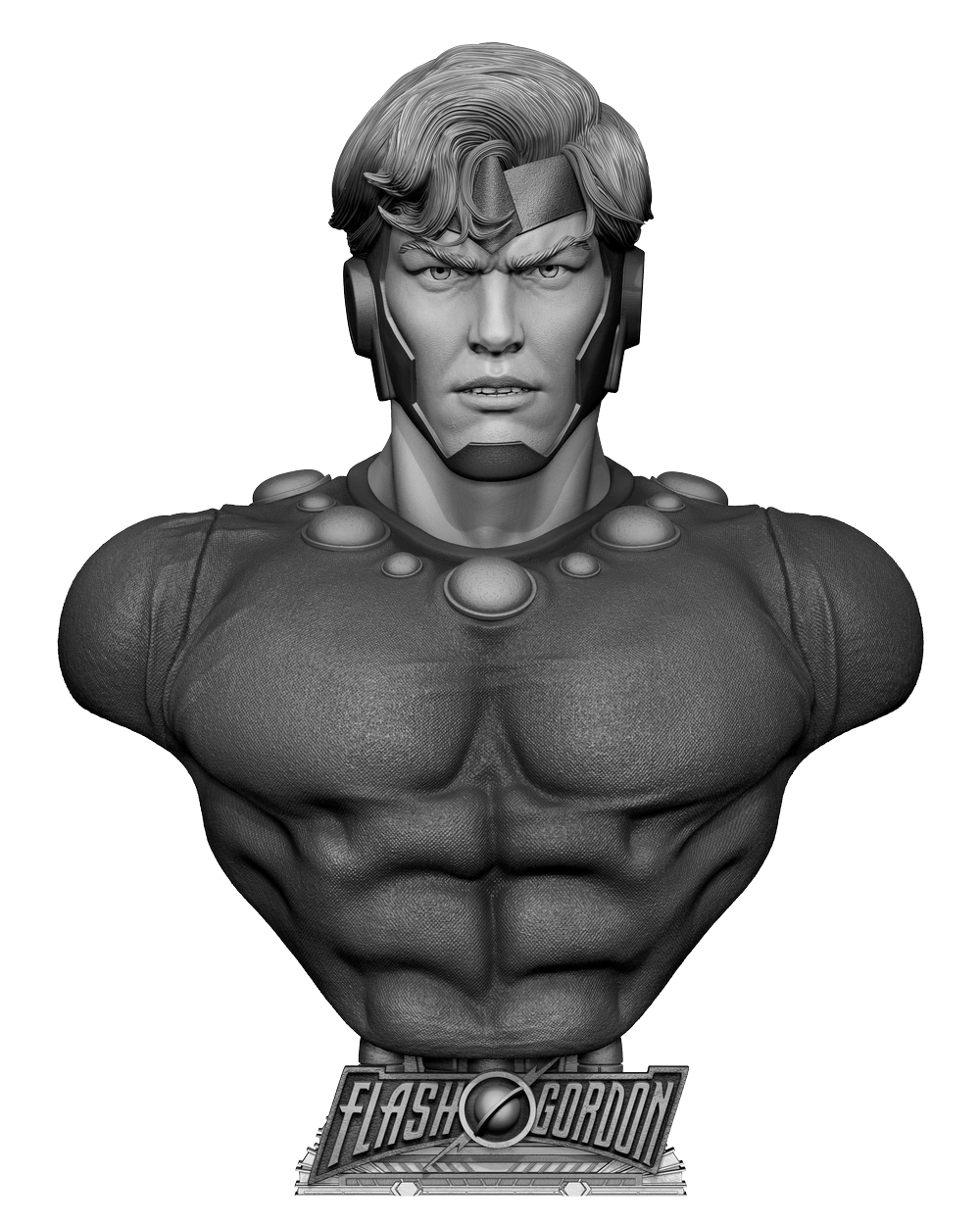 Flash Gordon Bust — Flash Gordon 3D printable STL model