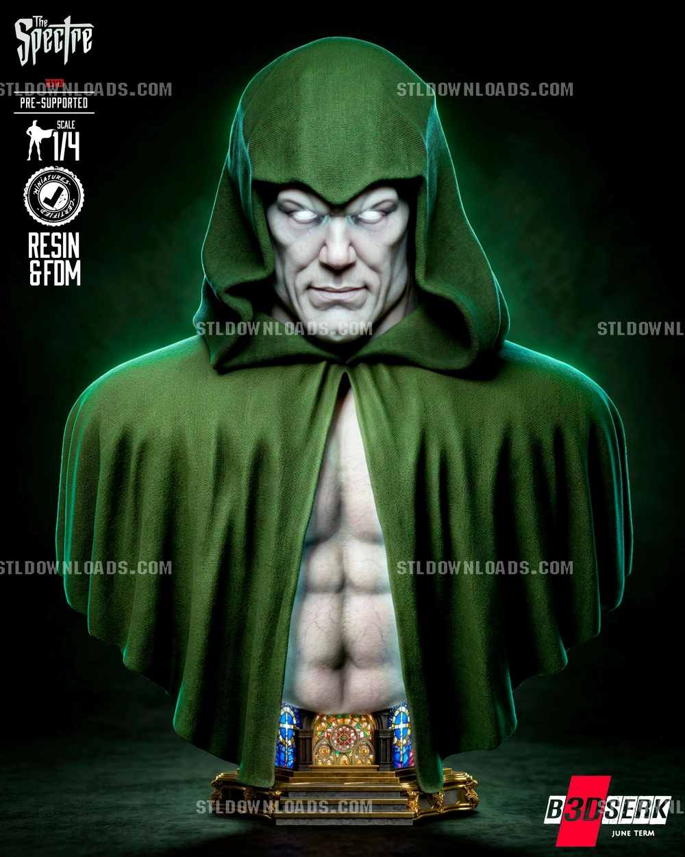 Spectre Kingdom Come Portrait Bust — DC Comics 3D printable STL model