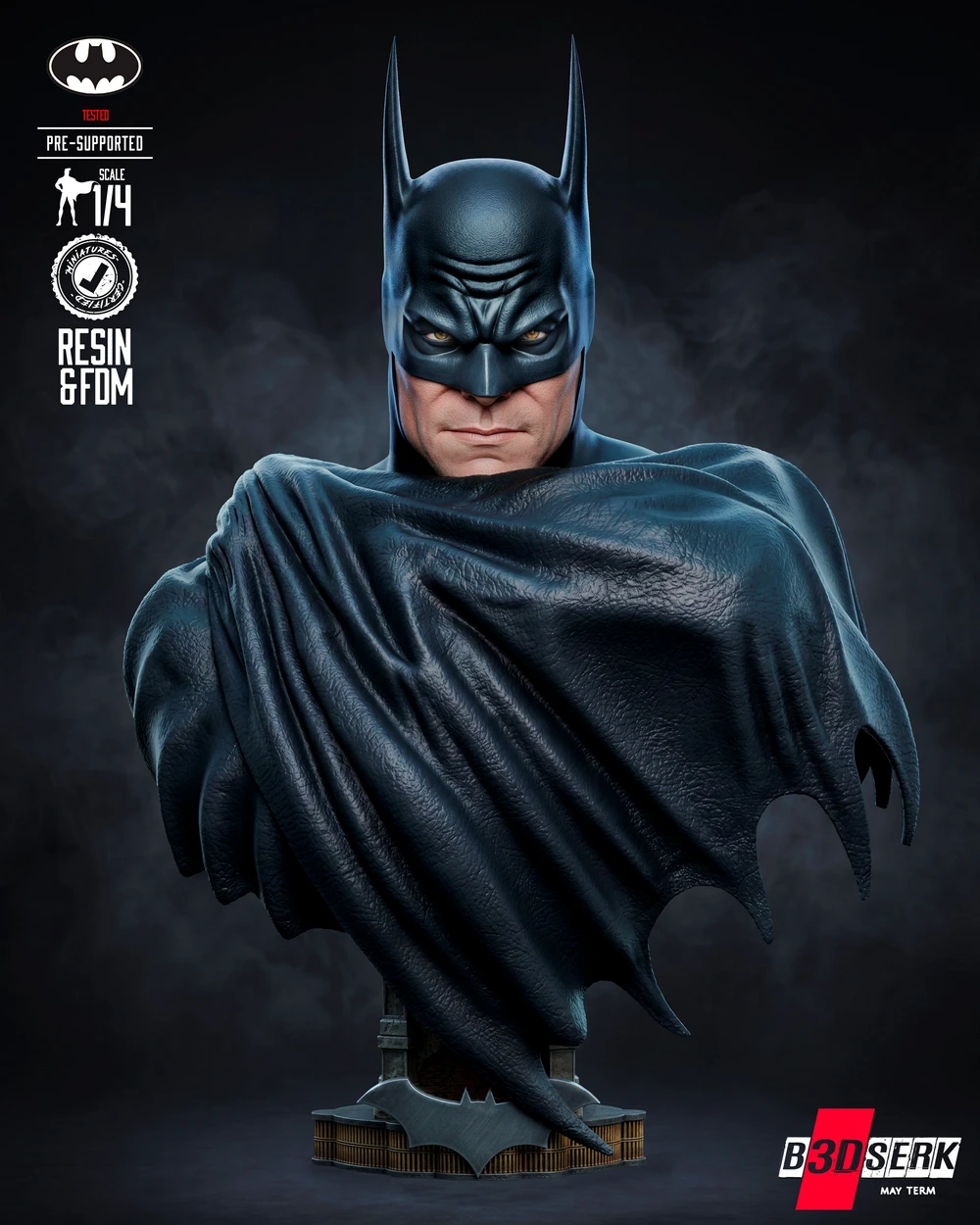 Batman Kingdom Come Bust — DC Comics / Batman 3D printable STL model