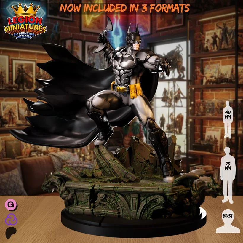 Batman AK — DC Comics / Batman Arkham 3D printable STL model