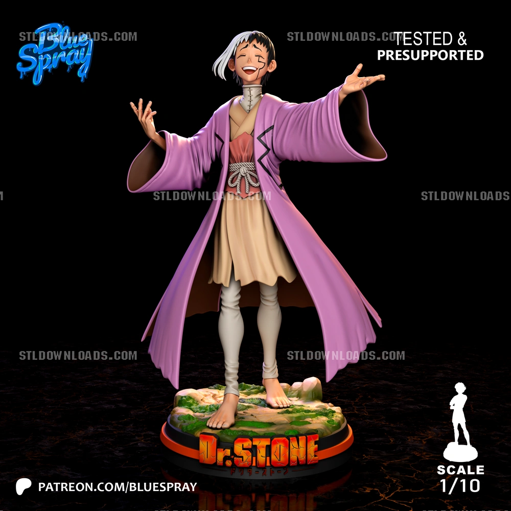 Gen Asagiri — Dr. Stone 3D printable STL model