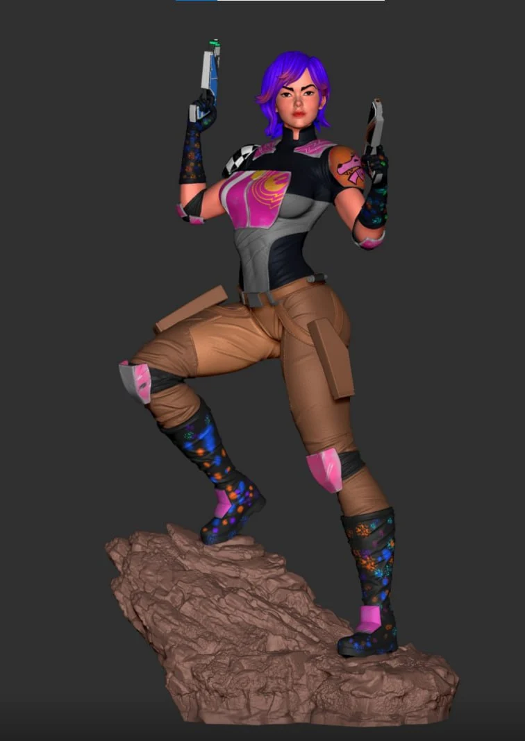 Sabine Wren — Star Wars 3D printable STL model