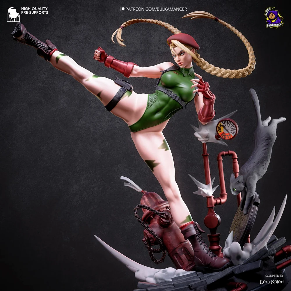 Cammy — Street Fighter STL render Cammy — Street Fighter 3D printable STL model