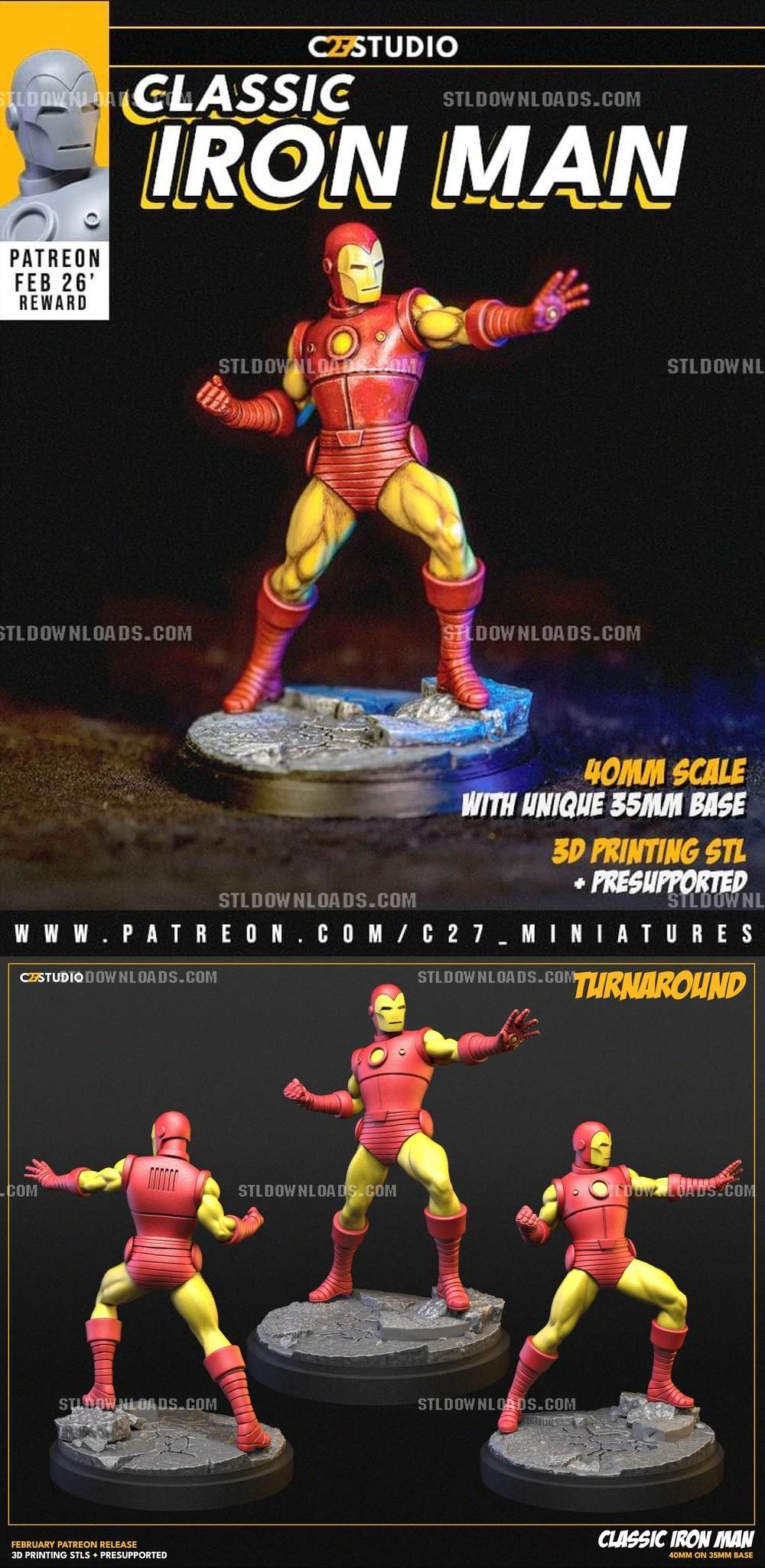 Iron Man — Marvel 3D printable STL model