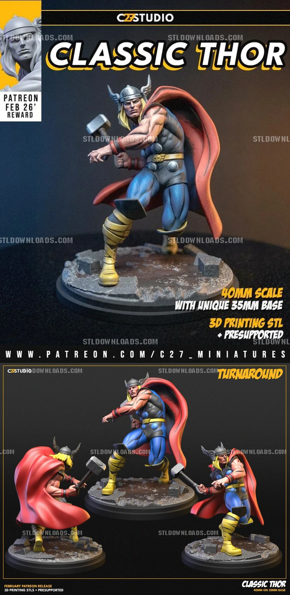 Thor — Marvel 3D printable STL model