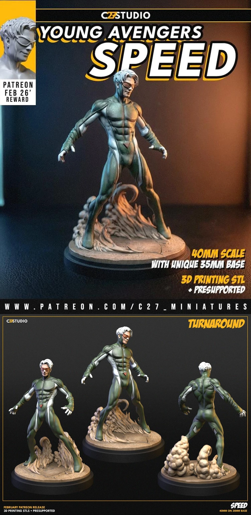 Speed — Marvel 3D printable STL model