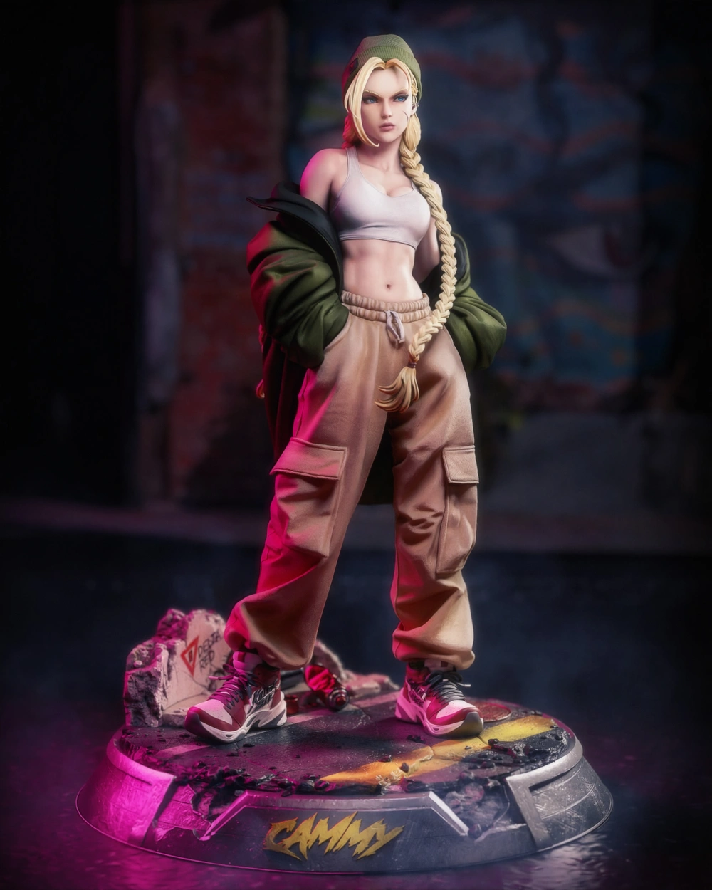 Streetwear Cammy — Street Fighter 3D printable STL model