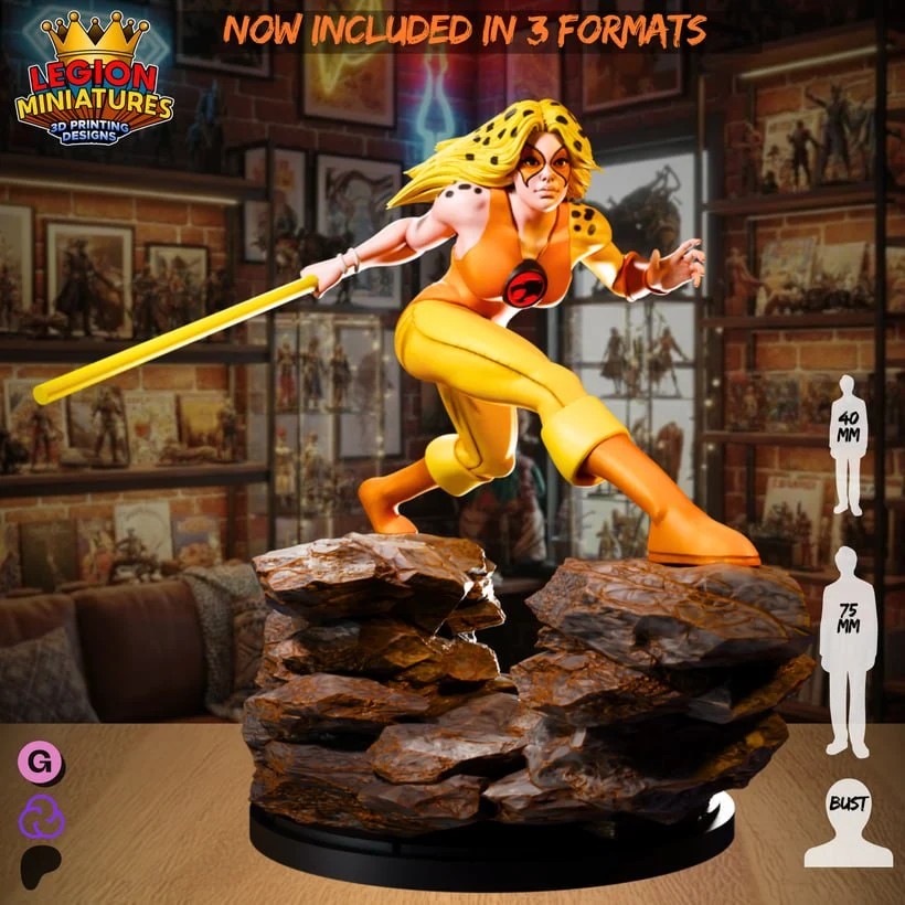 Cheetara — ThunderCats 3D printable STL model