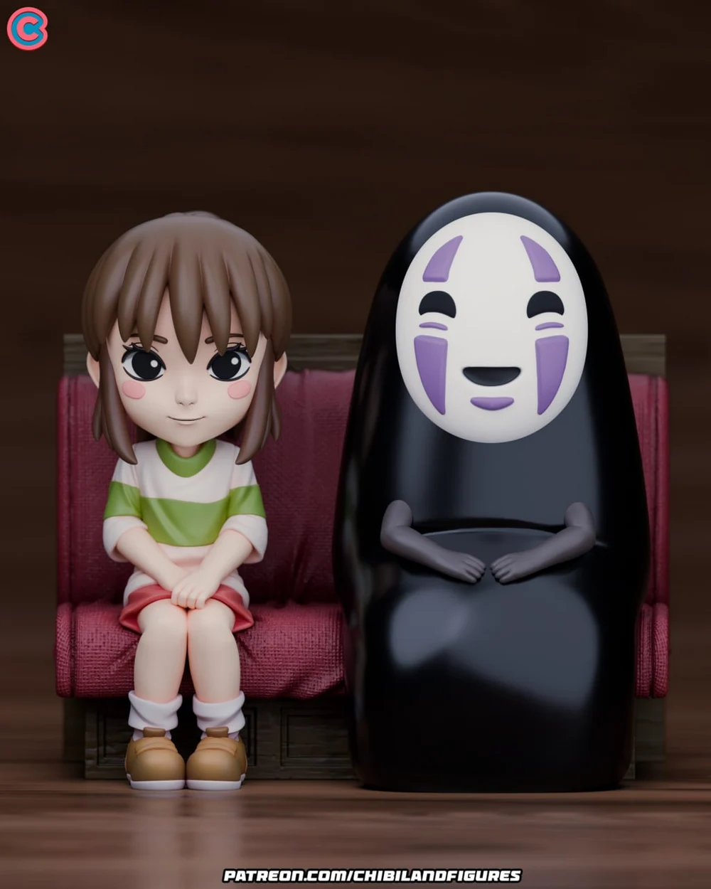 Chihiro Chibi — Spirited Away STL render Chihiro Chibi — Spirited Away 3D printable STL model