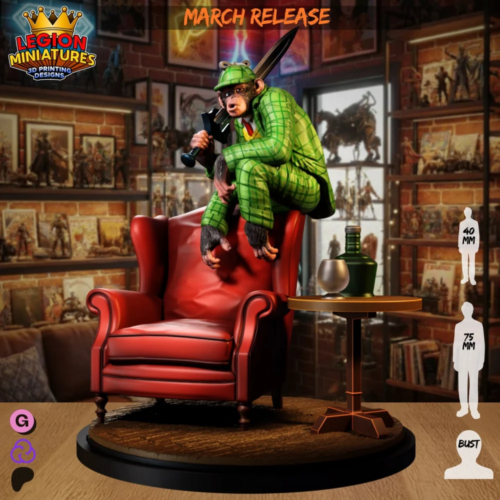 Detective Chimp — DC Comics 3D printable STL model