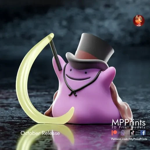 Ditto Magician — Pokémon 3D printable STL model